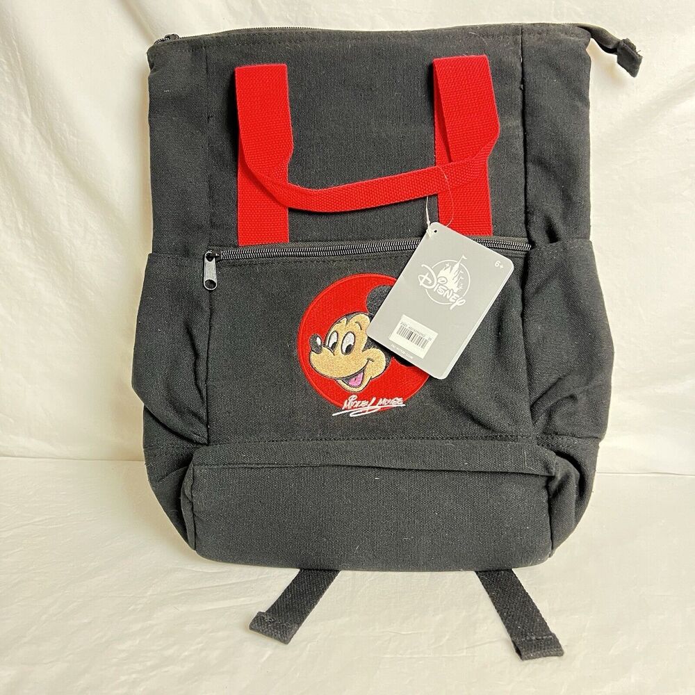 Disney Store Mickey Mouse Black Fashion Backpack New